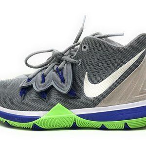 Nike Kyrie 5 Youth Sneaker Shoes Grey White 4.5Y